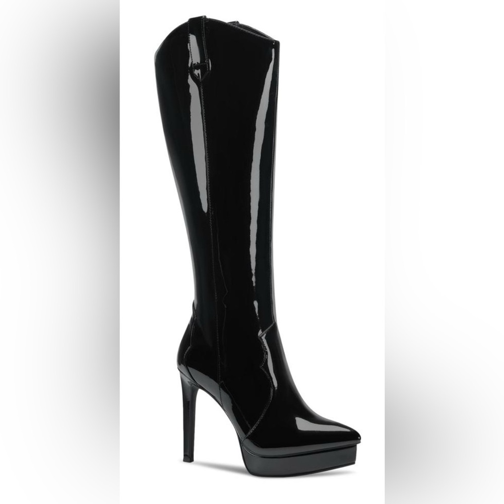Thalia Sodi Trixi Knee High Boots in Black Patent (NIB)